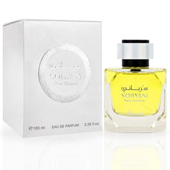 Soryani Pour Homme EDP Spray 100ML (3.4 OZ) by Rasasi | Long Lasting, Refreshing, Citrusy, Floral, Luxurious Masculine Scent.