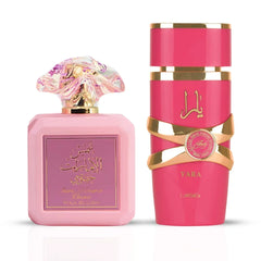 Pink Blush by Ard Al Zaafaran & Yara Candy by Lattafa – Eau de Parfum Sprays 100ml (3.4 oz) | A Playful Pair — Juicy Fruits, Creamy Florals & Indulgent Sweetness. (Bundle)