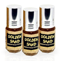 Golden Sand 3ml Perfume Oil by Al Rehab (PACK OF 3)