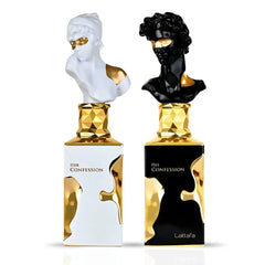 His & Her Confession Eau de Parfum Sprays 100ml (3.4 oz) by Lattafa | For Him & Her — Scents Wrapped in Warmth & Sophistication (Bundle)