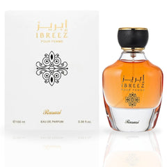 Ibreez Pour Femme EDP Spray 100ML (3.38 OZ) by Rasasi | Long Lasting, Floral, Citrusy, Refreshing, Feminine Scent.