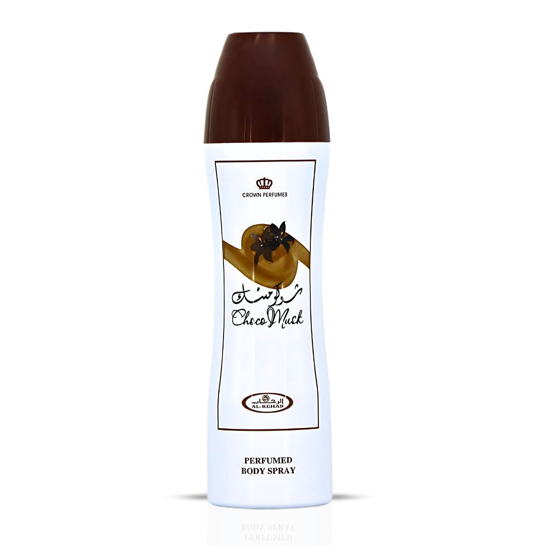 Choco Musk Perfumed Body Spray 200ML by Al Rehab (Velvet Pouch)