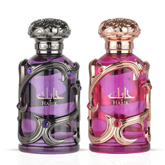 Habik Men & Habik Women Eau de Parfum Sprays 100ml (3.4 oz) by Lattafa | Two Fragrances, One Irresistible Chemistry (Bundle)