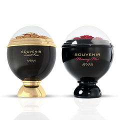 Souvenir Blooming Bliss & Souvenir Desert Rose Eau De Parfum Sprays 100ML (3.4 OZ) by Afnan | An Exotic Bundle of Creamy Vanilla, Coconut & Peach With Floral Elegance for a Luxurious Duo. (Bundle)