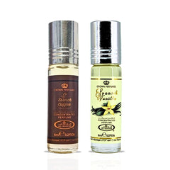 Spanish Vanilla & French Coffee Perfume Oils 6ML (0.2 OZ) By Al Rehab | A Sweet Bundle Of Indulgent, Creamy Scents. (SWEET BUNDLE)