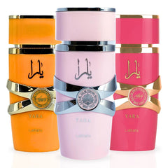 Yara, Yara Candy & Yara Tous EDP Sprays 100ML (3.4 OZ) By Lattafa | Unveil The Essence Of Sweetness With The Yara Fragrance Trio. (SWEET ESCAPE TRIO)