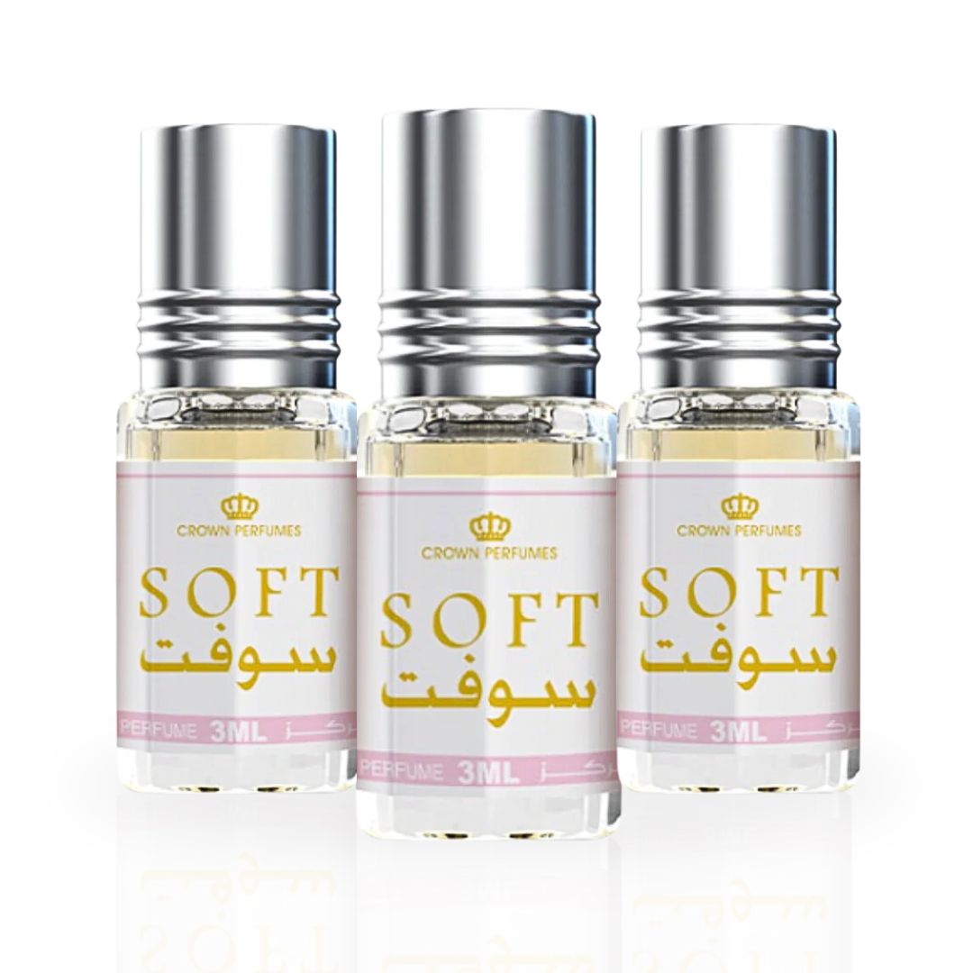 Soft 3ml Perfume Oil by Al Rehab (PACK OF 3)