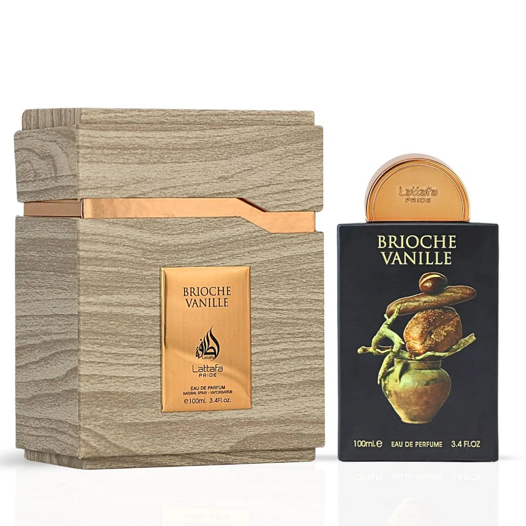 Brioche Vanille Eau de Parfum Spray 100ml (3.4 oz) by Lattafa Pride | Gourmand Warmth With A Floral-Wooded Twist