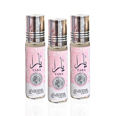 YARA Roll On Perfume Oil CPO 10ML (0.34 OZ) By Ard Al Zaafaran | Captivating Aroma for the Modern Women. (PACK OF 3)
