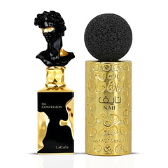 His Confession by Lattafa & Naif by Ard Al Zaafaran – Eau de Parfum Sprays 100ml (3.4 oz) | Bold Spices, Elegant Florals & Smoky Warmth (Bundle)