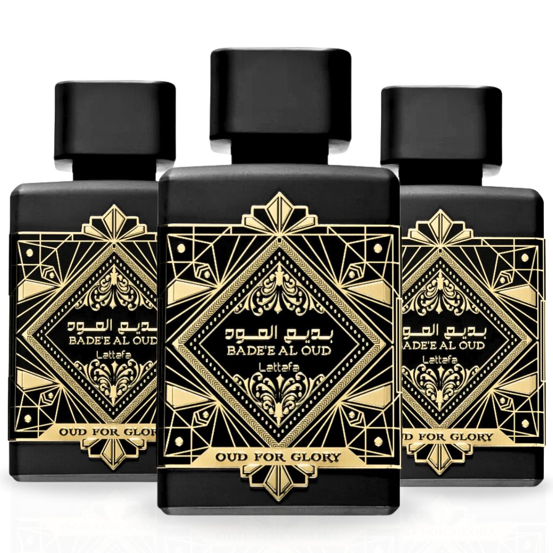 Bad'ee Al Oud Glory EDP Spray 100ML (3.4 OZ) By Lattafa | A Deep Spicy Scent With Rich Oud. (PACK OF 3)