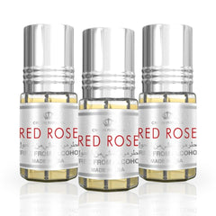 Red Rose 3ml Perfume Oil by Al Rehab (PACK OF 3)