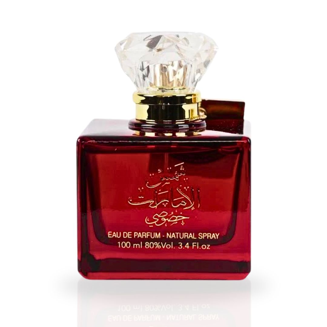 Shams Al Emarat Khususi EDP Spray 100ML (3.4 OZ) By Ard Al Zaafaran (Velvet Pouch)