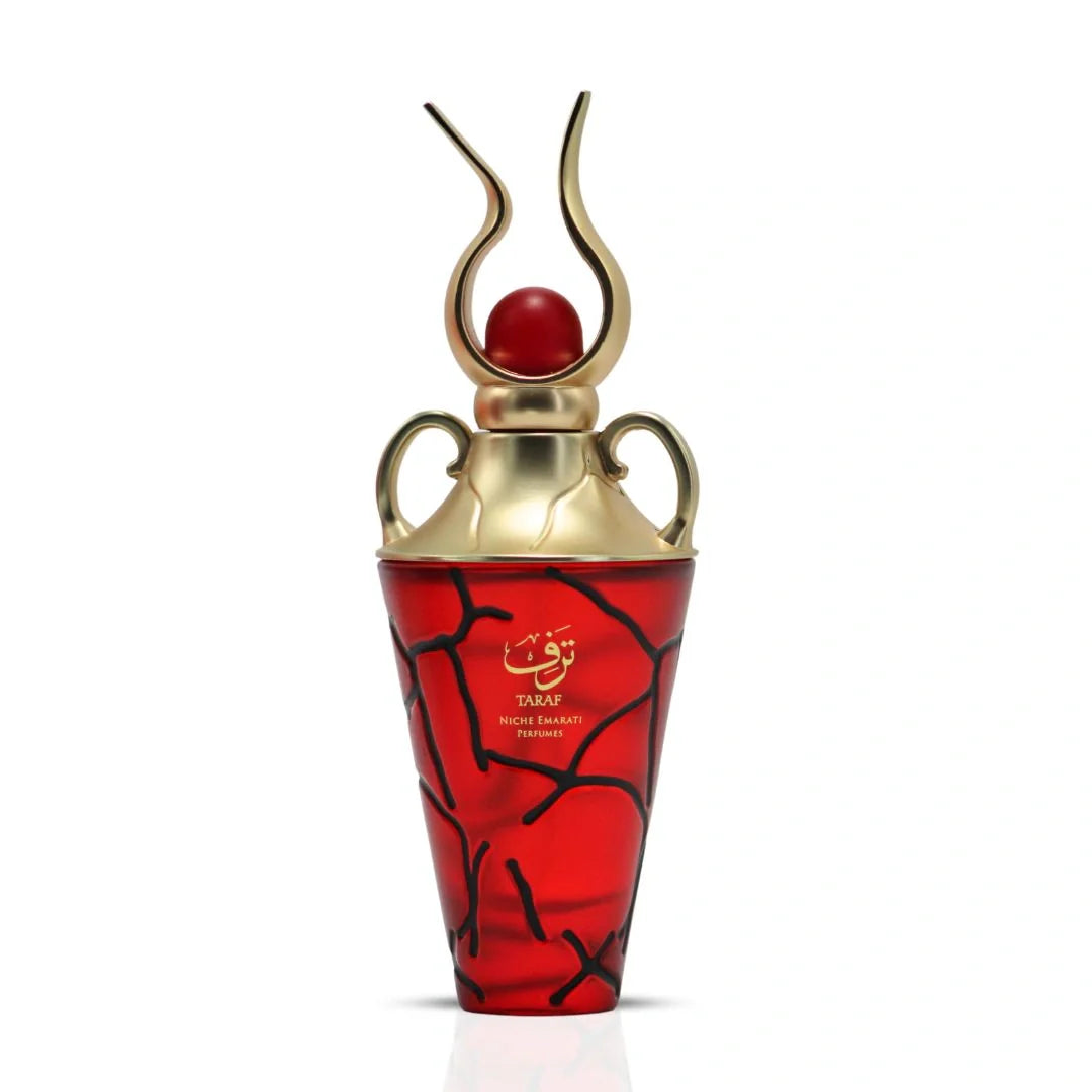 Niche Emarati Taraf Eau De Parfum Spray 100ml (3.4 oz) by Lattafa (Velvet Pouch)