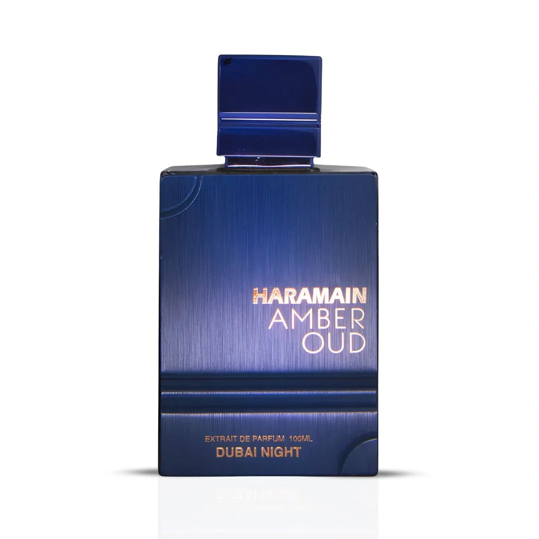 Amber Oud Dubai Night Extrait De Parfum Spray 100ML (3.4 OZ) By Al Haramain (Velvet Pouch)