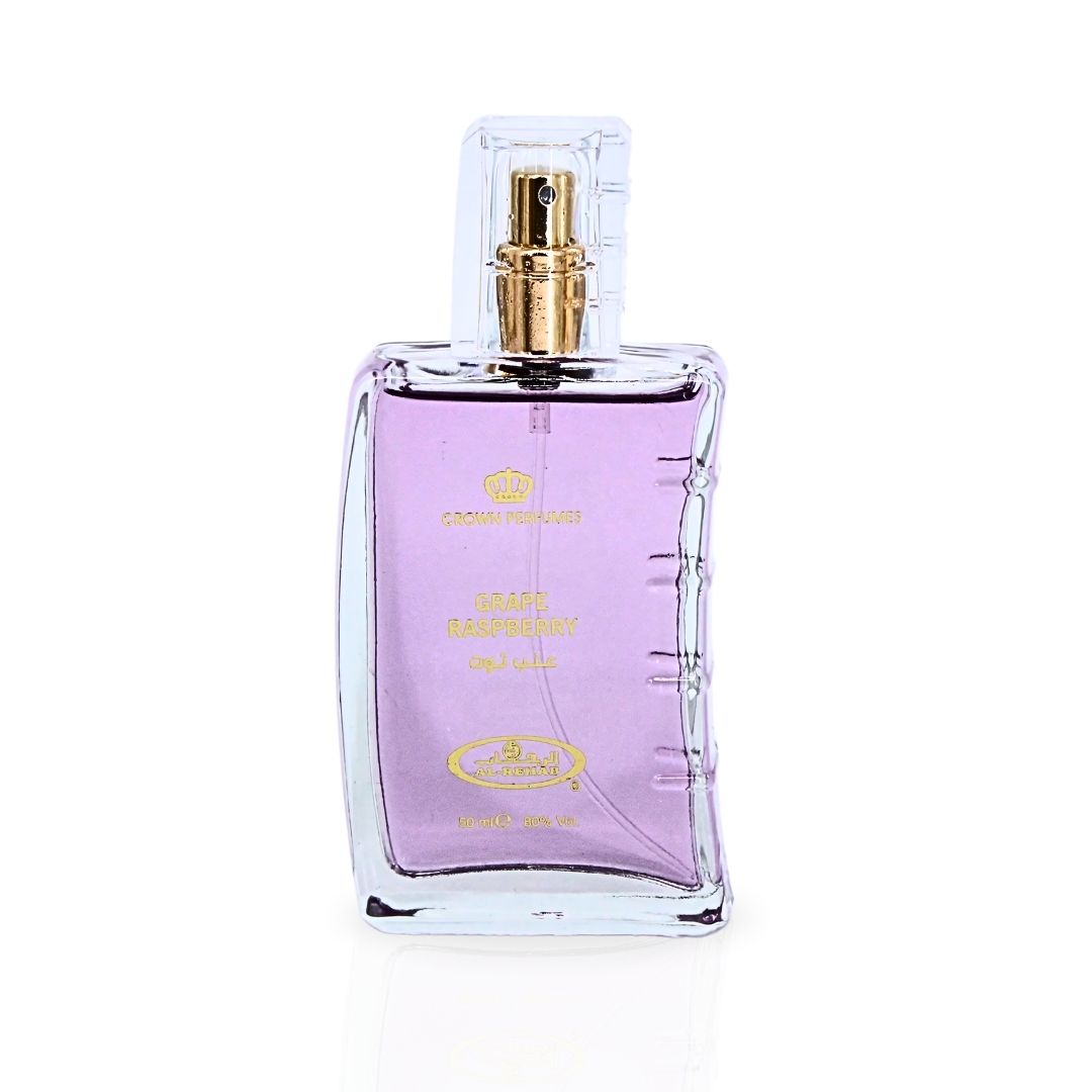 Grape Raspberry EDP Spray 50ML (1.7 OZ) by Al Rehab (Velvet Pouch)