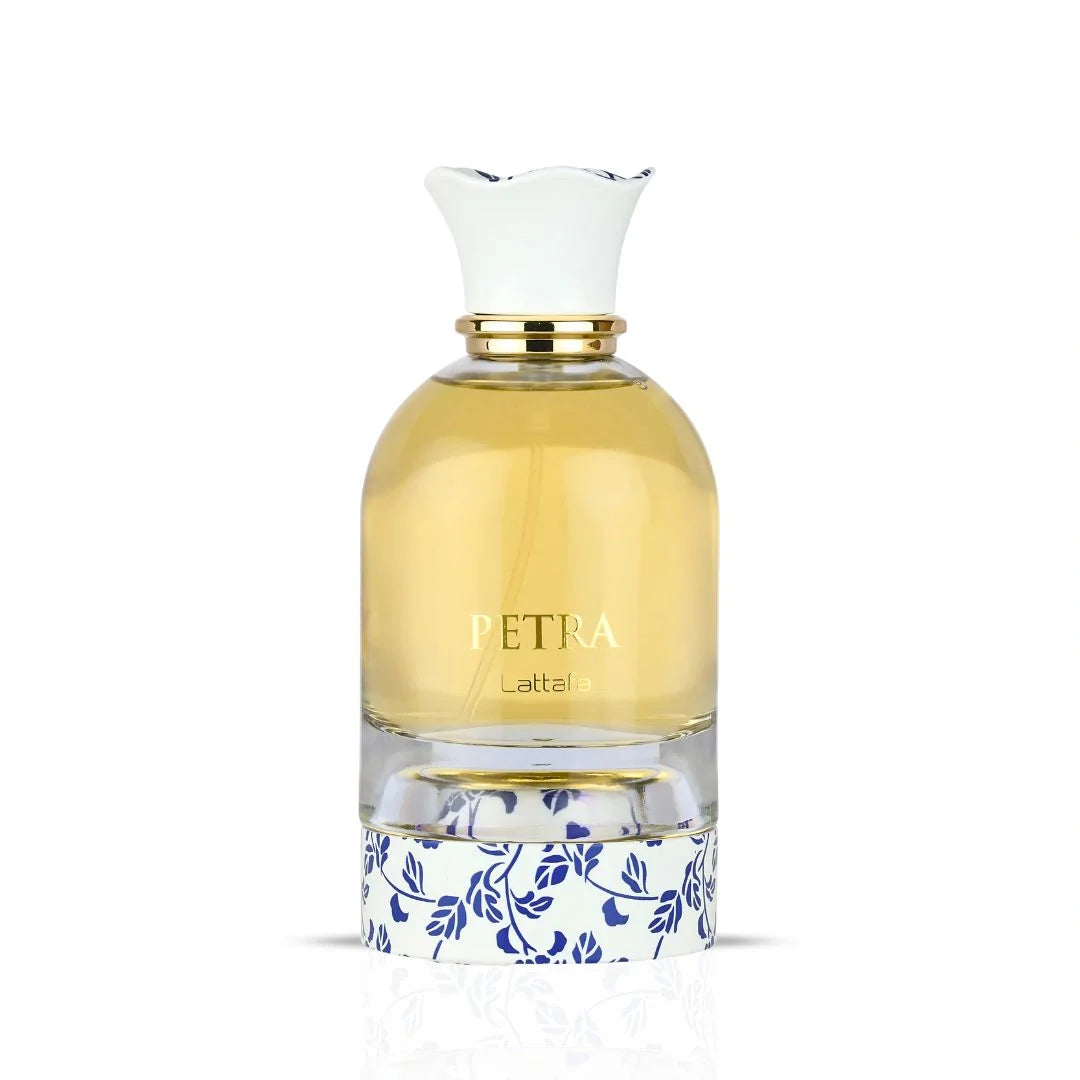 Petra Eau de Parfum Spray 100ml (3.4 Oz) by Lattafa (Velvet Pouch)