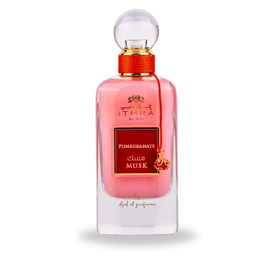 Pomegranate Musk Ithra Dubai Collection - EDP 100ML (3.4 OZ) by Ard Al Zaafaran (Velvet Pouch)