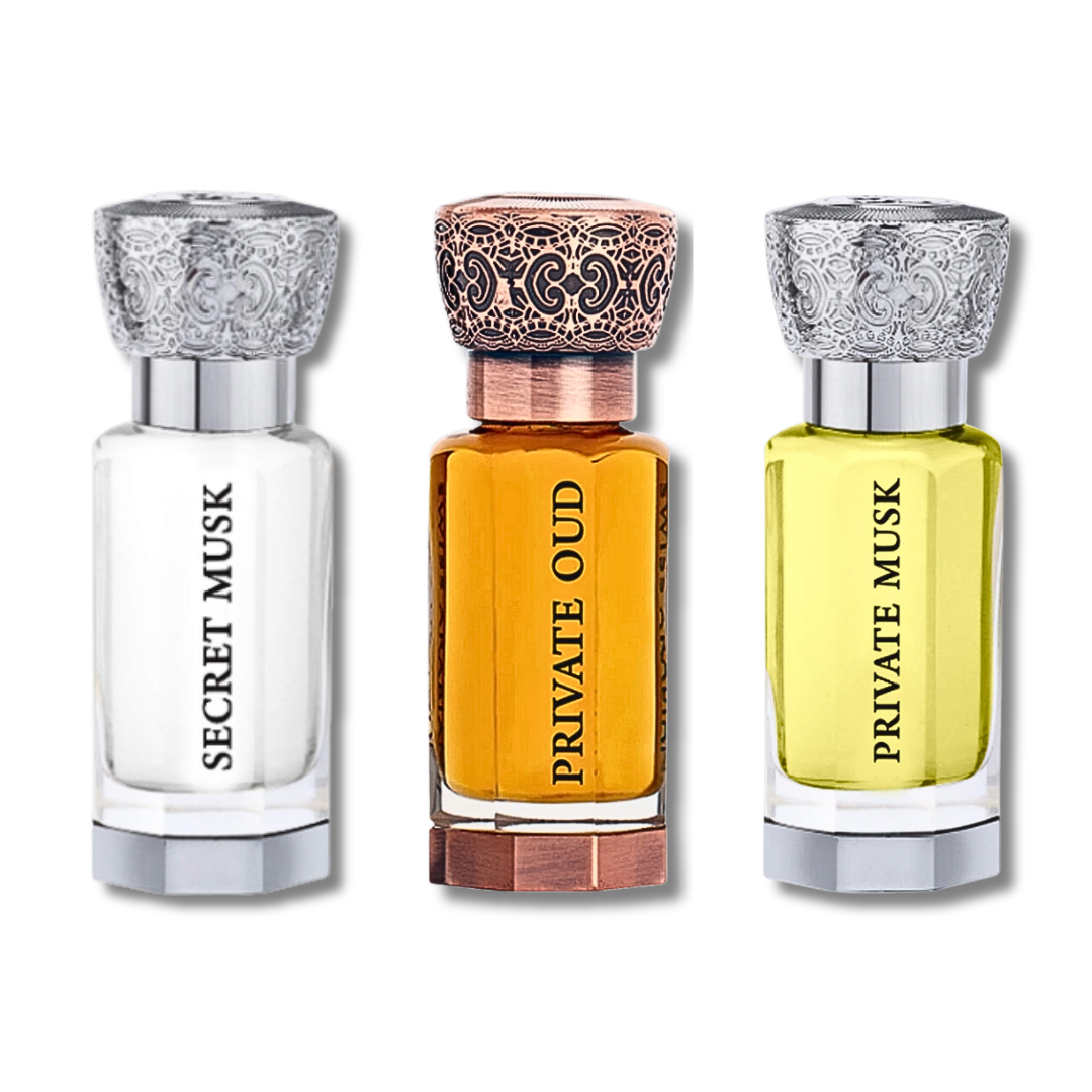 Private Musk, Private Oud & Secret Musk CPO-12ML 3 Collection By Swiss Arabian