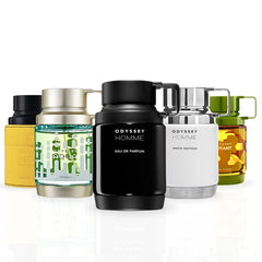 Odyssey Aqua Edition, Mega Limited Edition, Tyrant Special Edition, Homme White Edition, Homme Black EDP Sprays 60ML (2.02 OZ) By Armaf | A Versatile Collection Of Fresh, Spicy & Warm Fragrances For Every Occasion. (ODYSSEY COLLECTION)