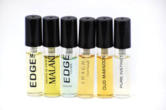6 SA Sample-Edge & Intense Men, Malaki, Shaghaf Aswad, Maknoon, Pure Instinct