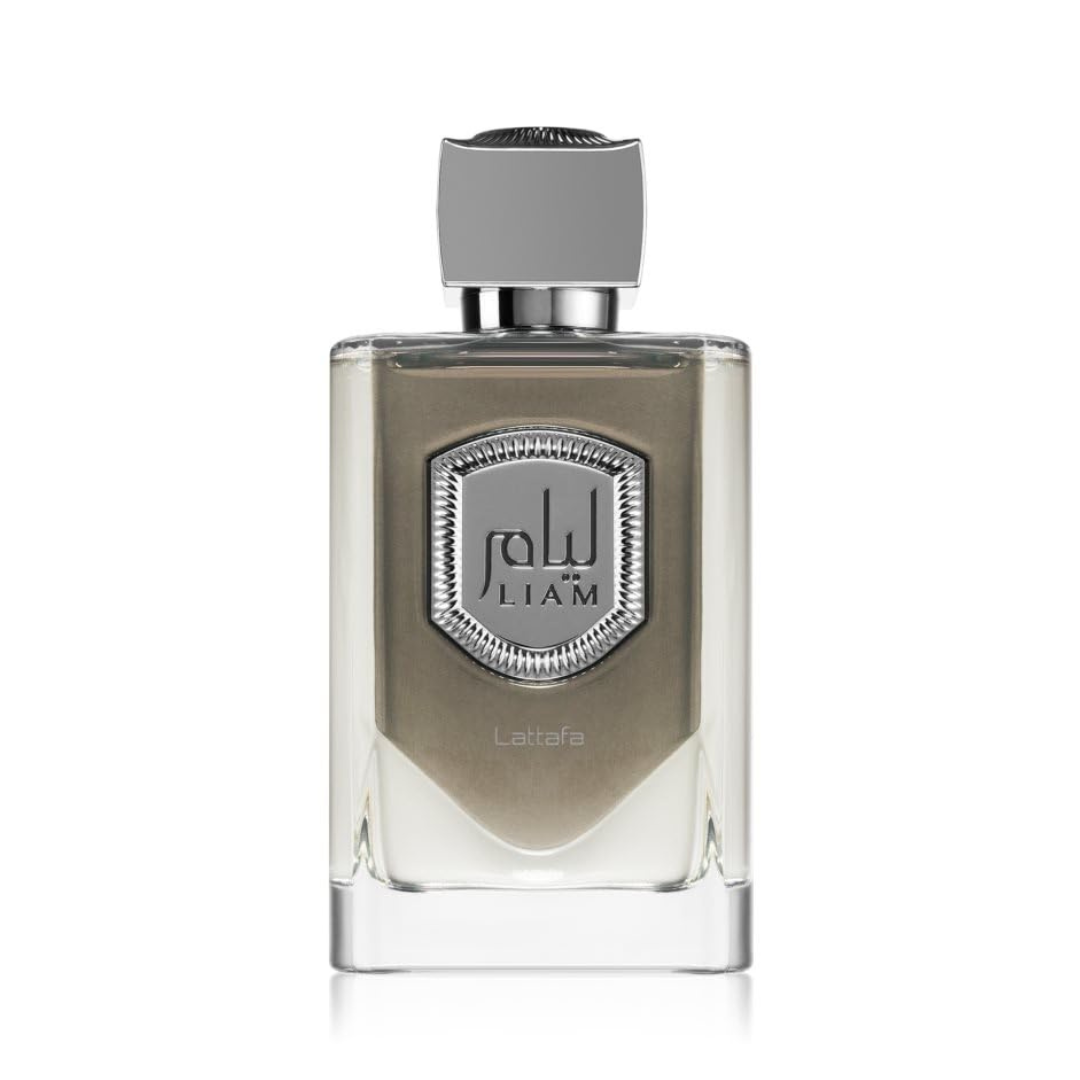 Liam Grey EDP Spray 100ML (3.4 OZ) By Lattafa (VELVET POUCH)