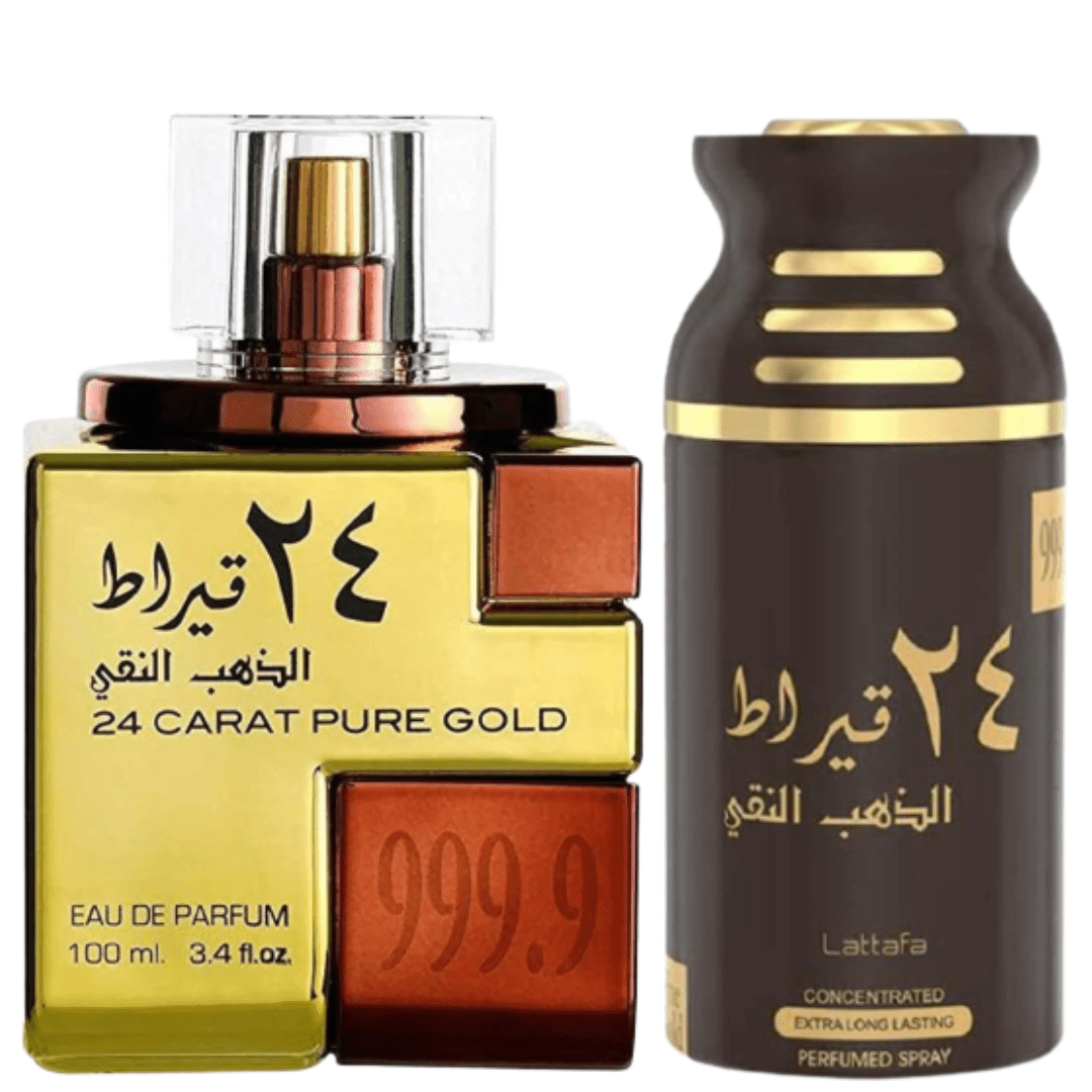 24 Carat Pure Gold EDP-100ML & Deo-250ML | by Lattafa