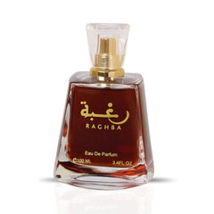 Raghba for Women Eau de Parfum Spray 100ml (3.4 oz) by Lattafa (Velvet Pouch)