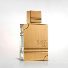 Amber Oud Gold Edition Eau De Parfum Spray 100ML (3.33 OZ) by Al Haramain (Velvet Pouch)