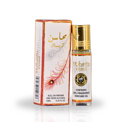 12PCS Mahasin Crystal Roll-On Perfume Oil - CPO 10ML (0.34OZ) By Ard Al Zaafaran | Long Lasting, Miniature Perfume Oil For Men & Women. (Pack Of 12)