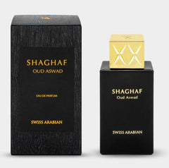 Shaghaf Oud Aswad ( Black ) Perfume 75ml For Unisex By Swiss Arabian Perfumes