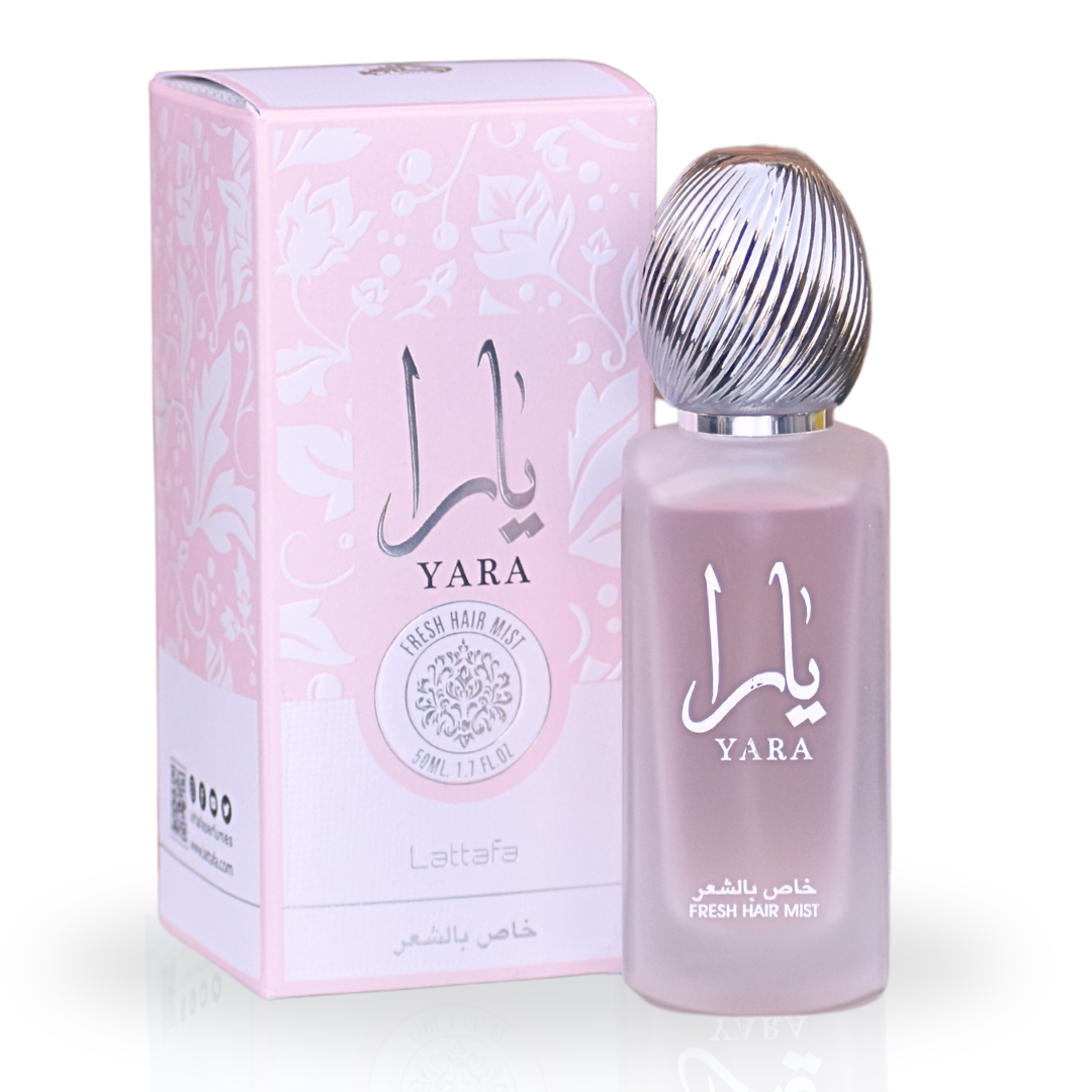 YARA Fresh Hair Mist 50ML (1.7 OZ) by Lattafa, Experience the Sweet & Sensual Aroma.